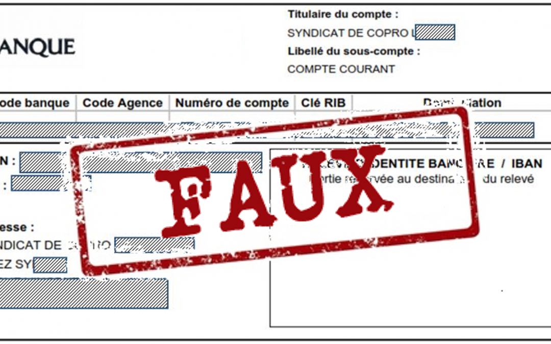Exemple anonymisé d'un mail de fournisseur demandant un changement de coordonnées bancaires