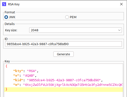 GET /jwks.json dans le navigateur